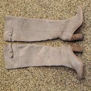 DOLCE VITA TAUPE SUEDE KNEE HIGH BOOTS size 7.5